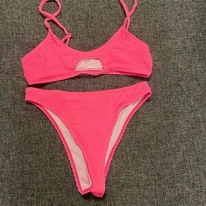 hot pink bikini